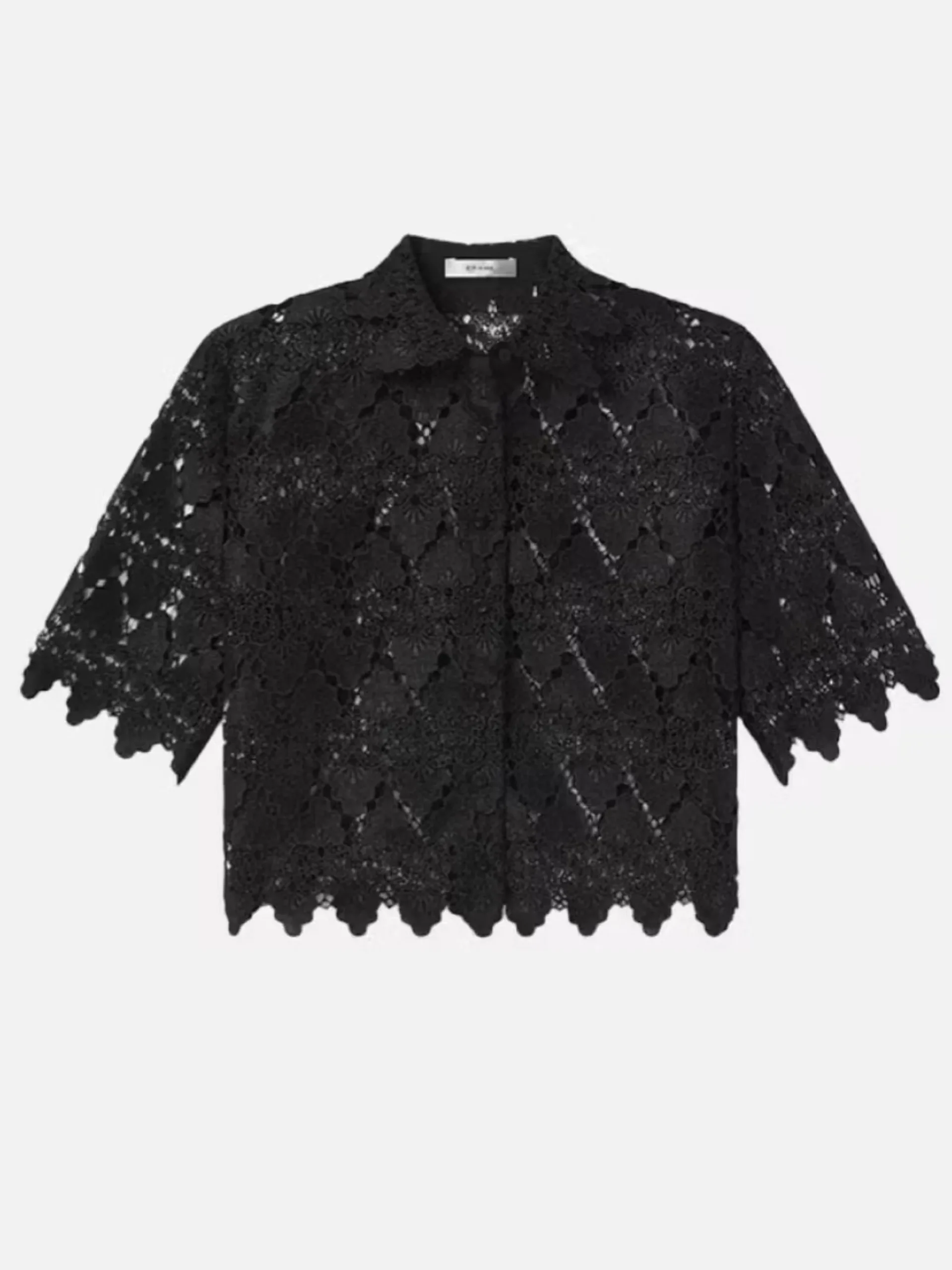 Women FRAME Lace Button Up Shirt in