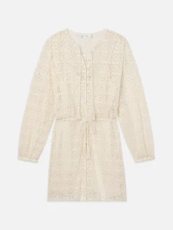 Women FRAME Lace Tassel Dress in