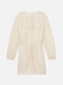 Women FRAME Lace Tassel Dress in