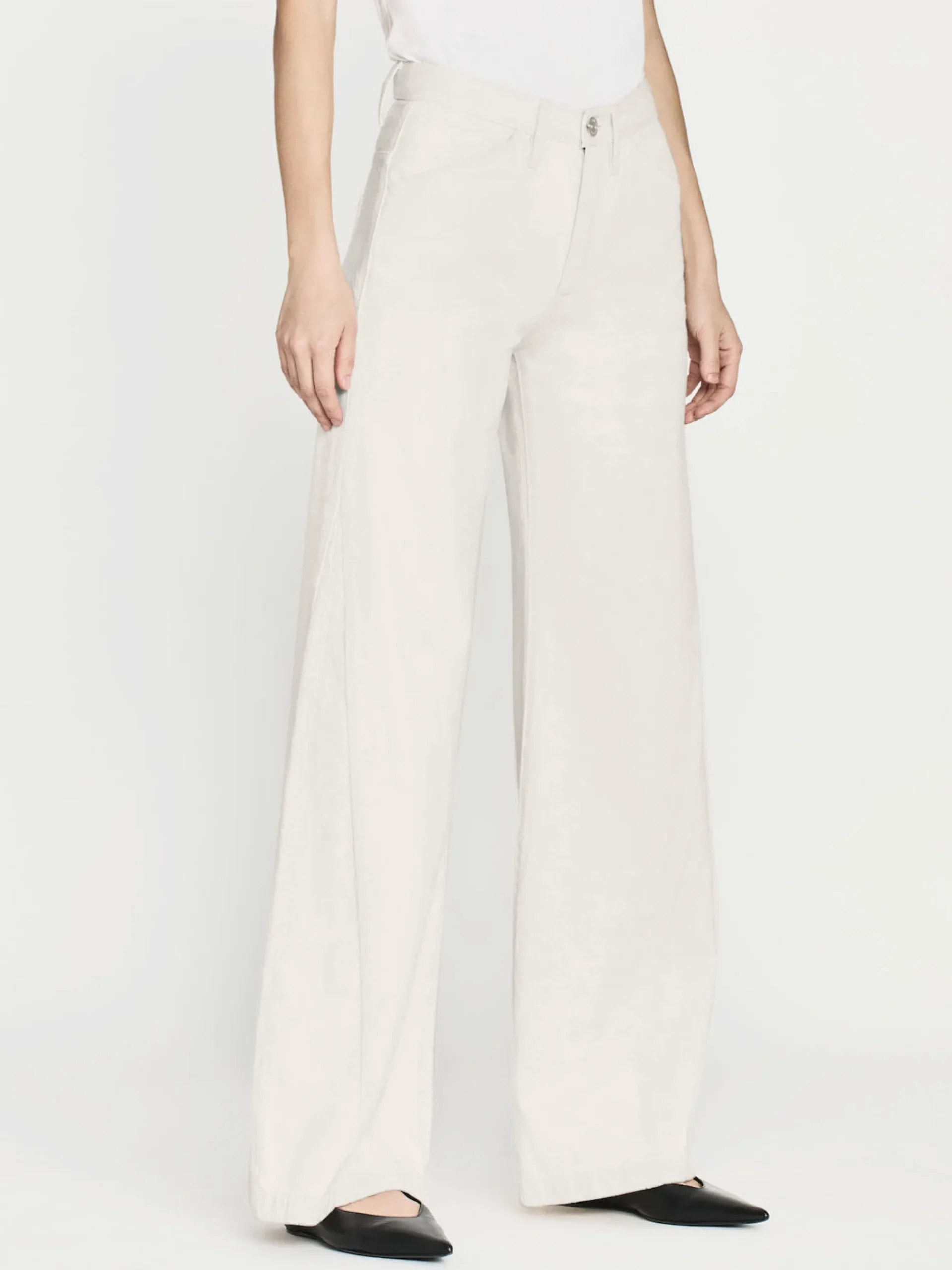 Women FRAME Le Baggy Palazzo in Au Natural Clean