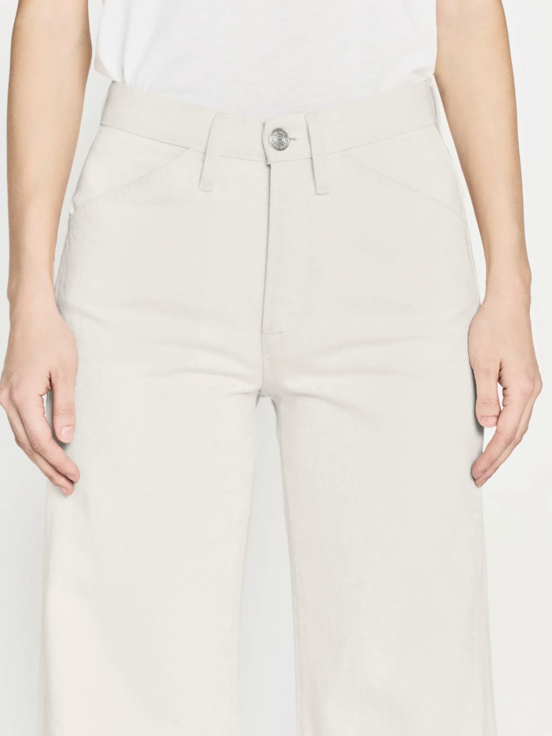 Women FRAME Le Baggy Palazzo in Au Natural Clean