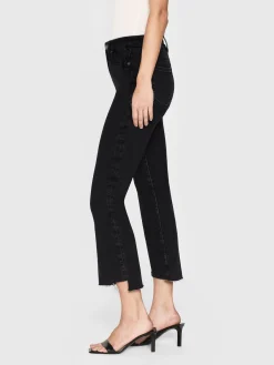 Women FRAME Le Crop Mini Boot in Radio Cascade Hem