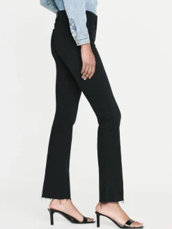 Women FRAME Le Crop Mini Boot Raw Fray in