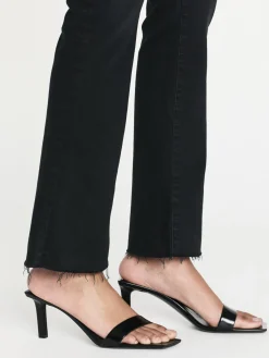 Women FRAME Le Crop Mini Boot Raw Fray in