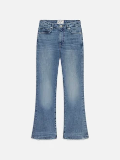 Women FRAME Le Crop Mini Boot Worn Fray in