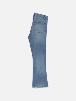 Women FRAME Le Crop Mini Boot Worn Fray in