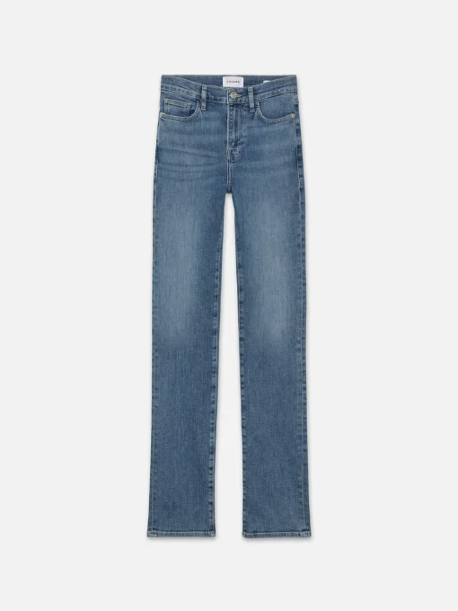 Women FRAME Le High Straight Long in Daphne Blue