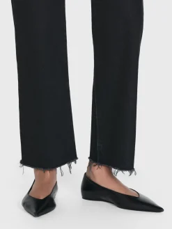 Women FRAME Le Jane Crop Raw Fray in