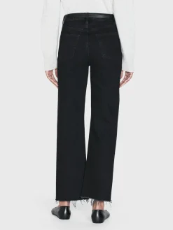 Women FRAME Le Jane Crop Raw Fray in