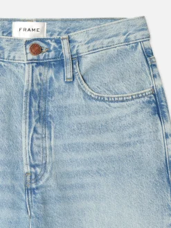 Women FRAME Le Low Baggy Wide Leg in Fizz Indigo