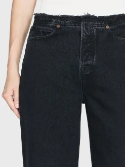 Women FRAME Le Low Baggy Wide Leg Cut Off in