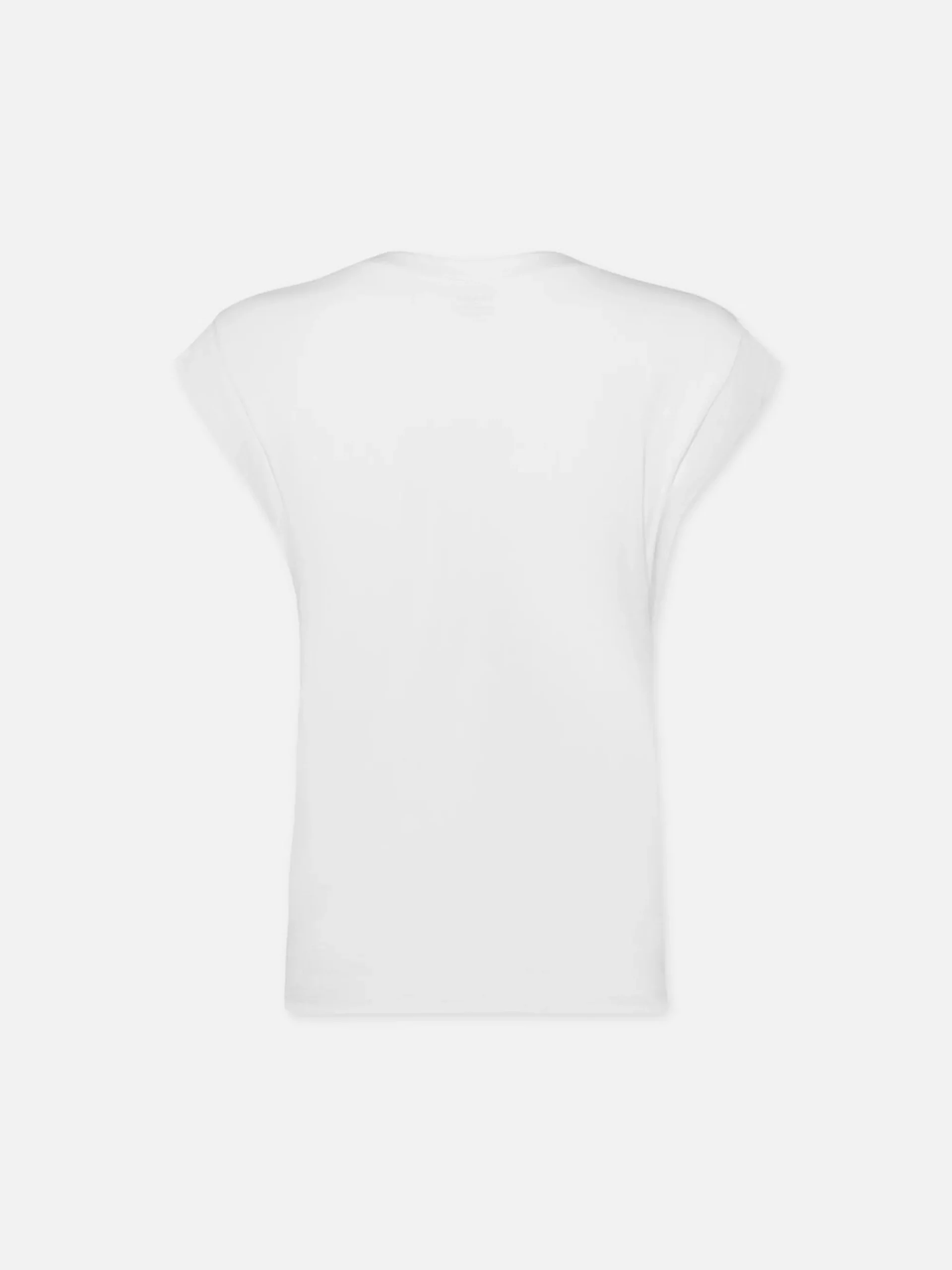 Women FRAME Le Mid Rise V Neck Tee in