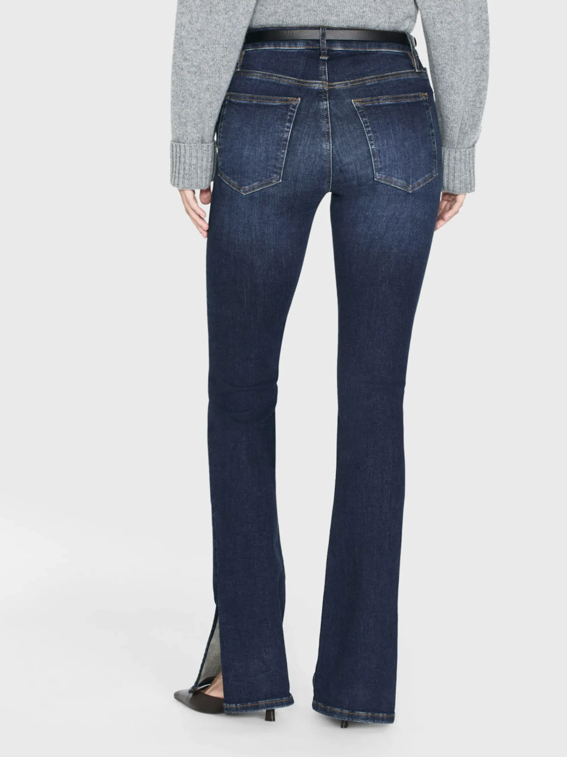 Women FRAME Le Mini Boot Outseam Slit in