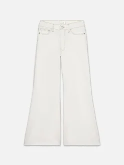 Women FRAME Le Palazzo Crop in Au Natural Clean