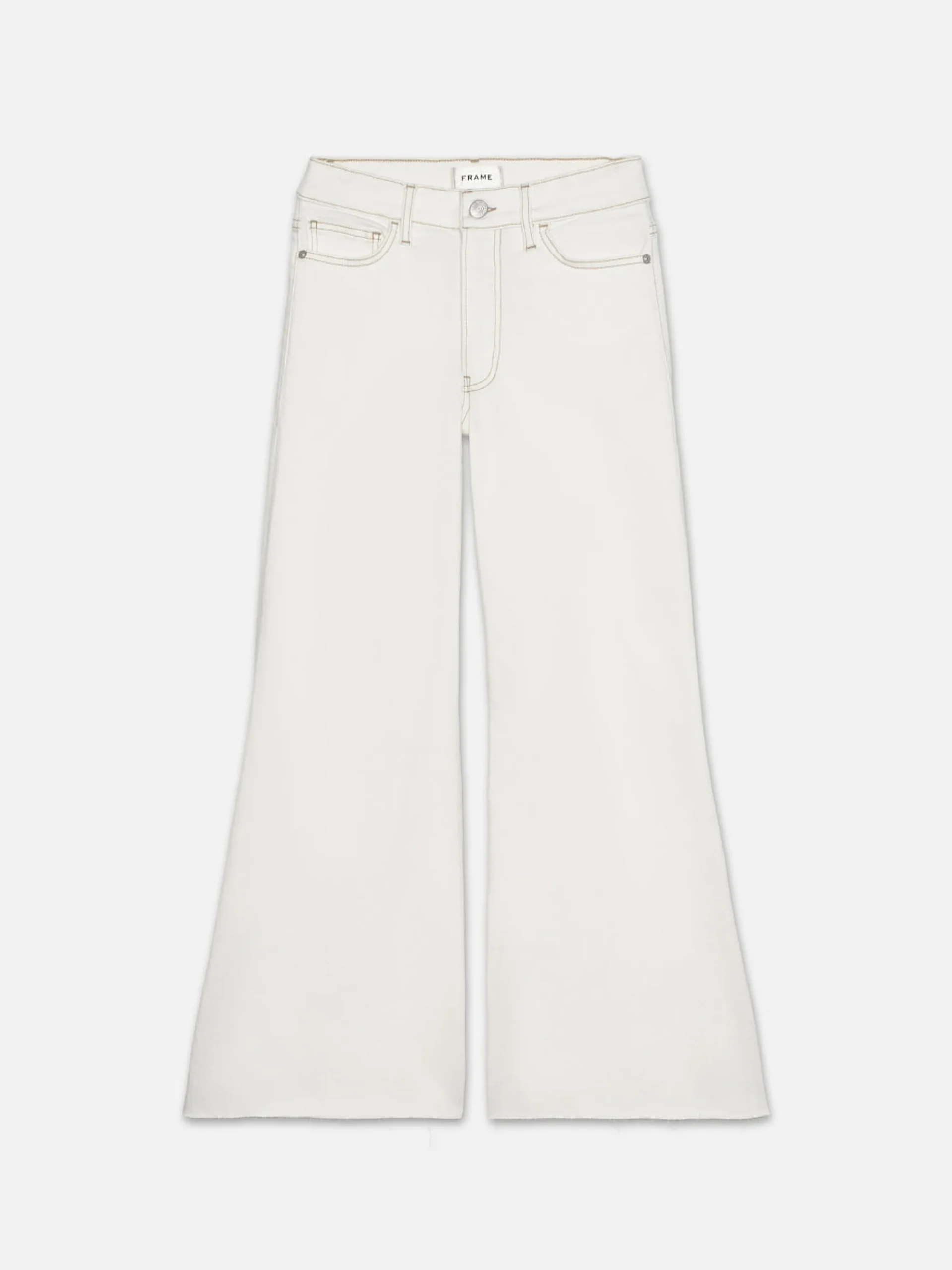 Women FRAME Le Palazzo Crop in Au Natural Clean
