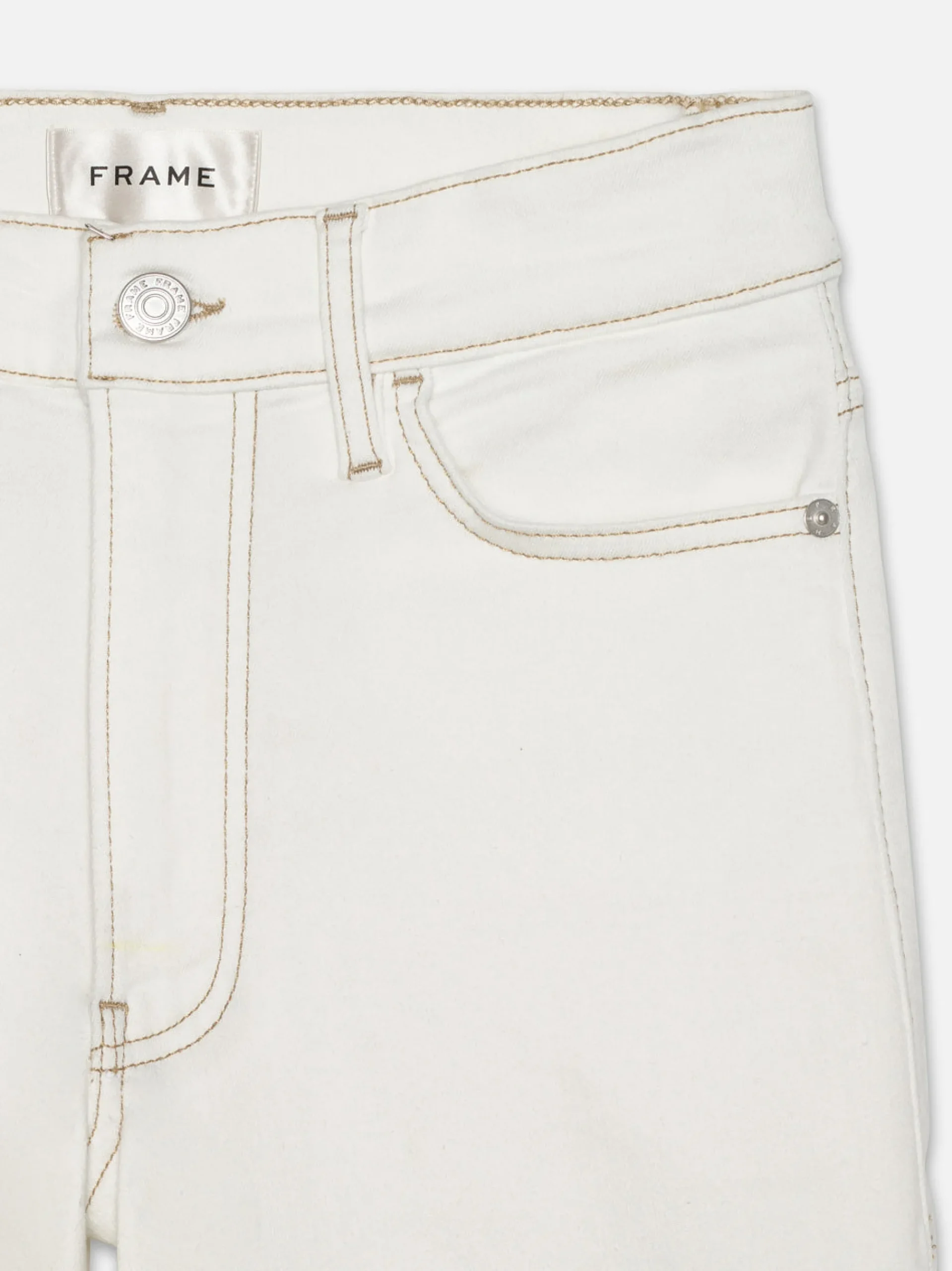 Women FRAME Le Palazzo Crop in Au Natural Clean