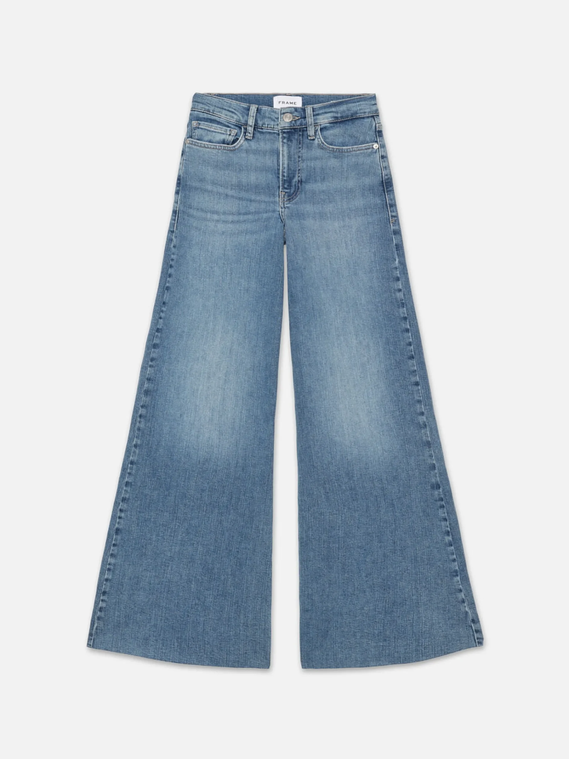 Women FRAME Le Palazzo Crop in Daphne Blue