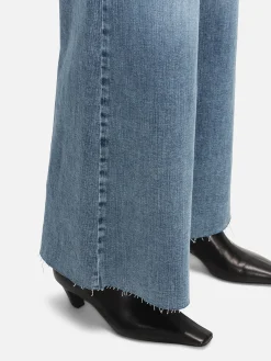 Women FRAME Le Palazzo Crop in Daphne Blue