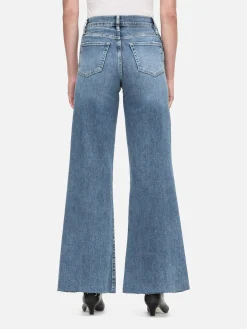 Women FRAME Le Palazzo Crop in Daphne Blue