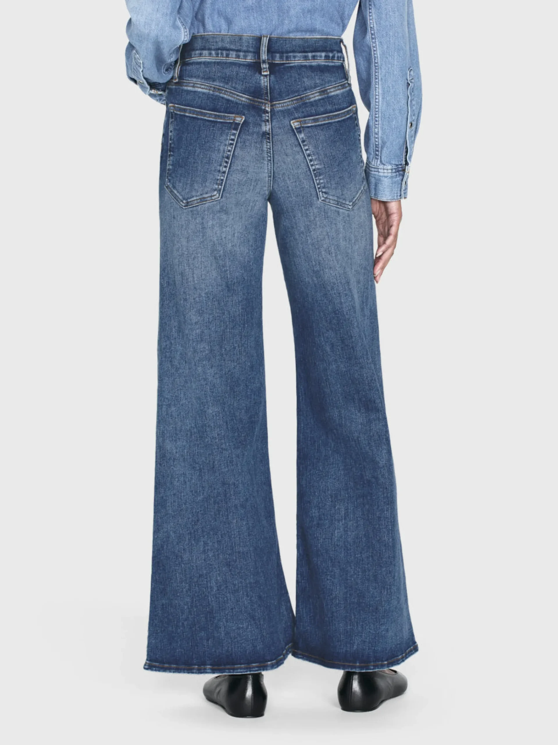 Women FRAME Le Palazzo Crop in