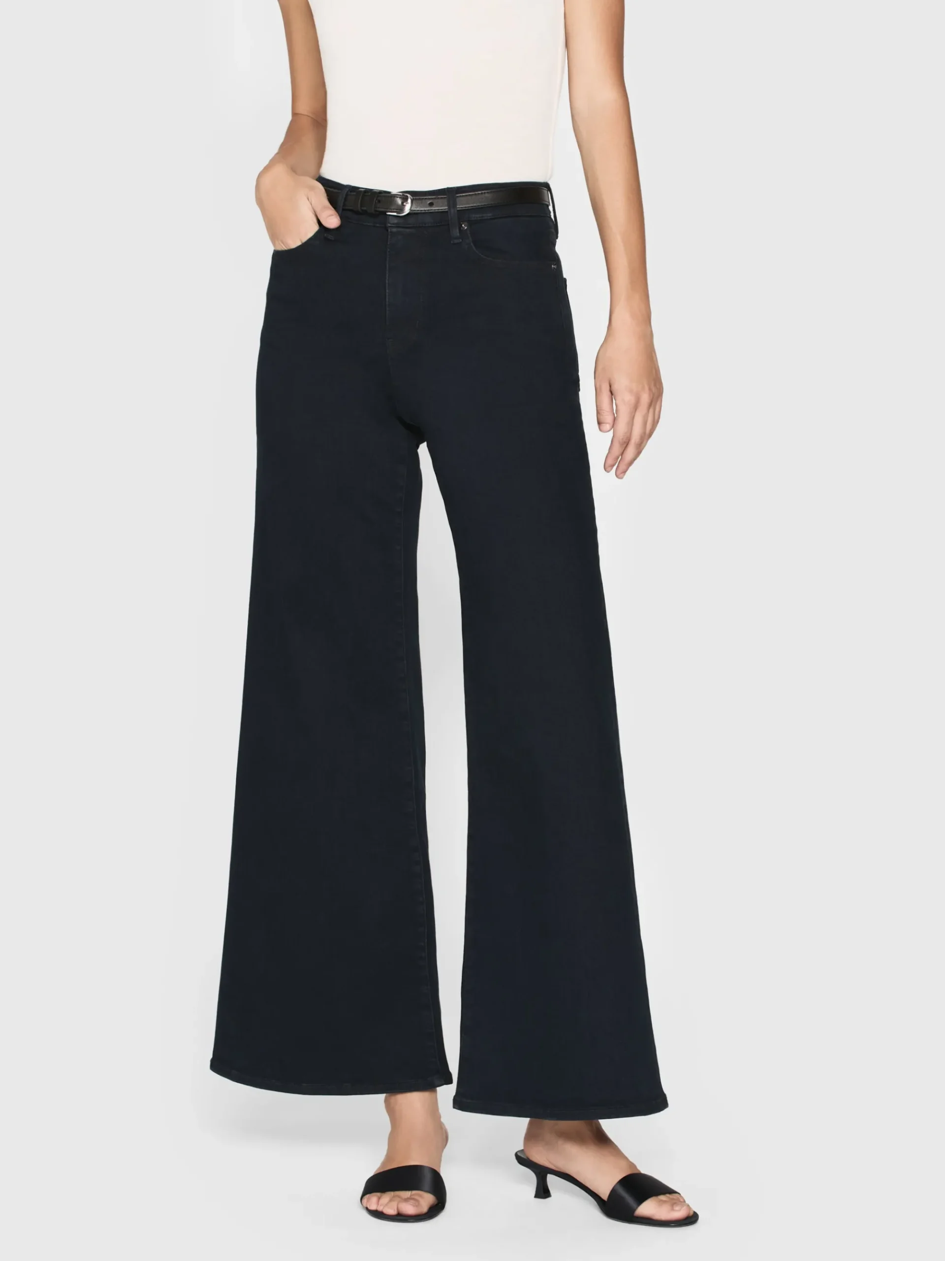 Women FRAME Le Palazzo Crop in Slow Days