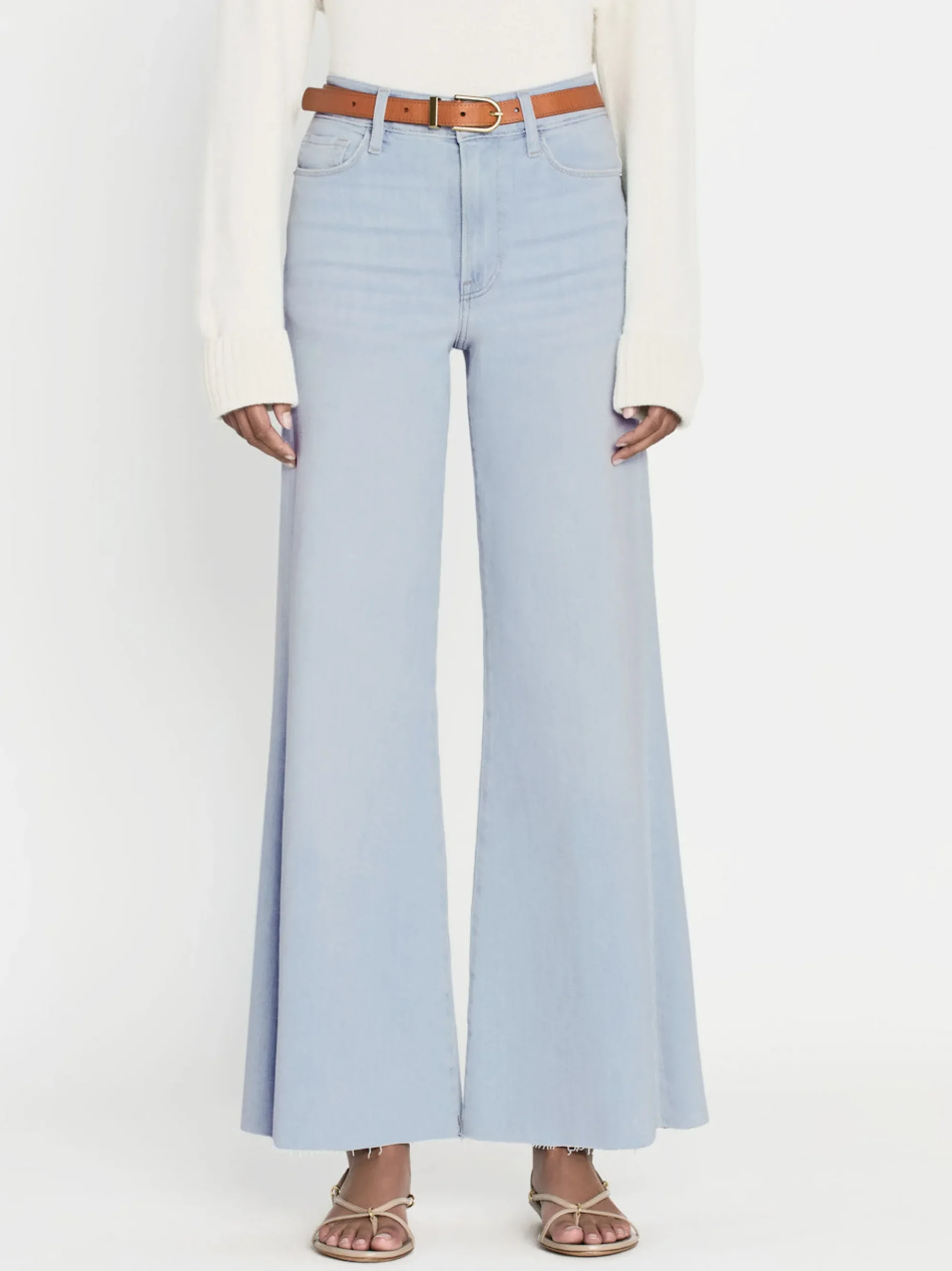 Women FRAME Le Palazzo Crop Raw After in