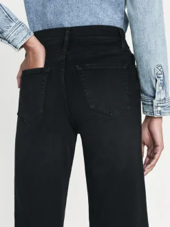 Women FRAME Le Palazzo Crop Released Hem in