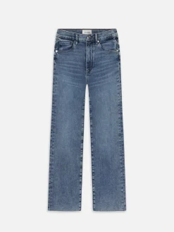 Women FRAME Le Sleek Straight in Rowley Raw Fray