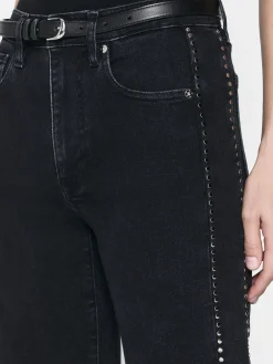 Women FRAME Le Sleek Straight Studded in