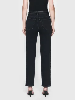 Women FRAME Le Sleek Straight Studded in