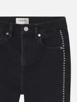 Women FRAME Le Sleek Straight Studded in