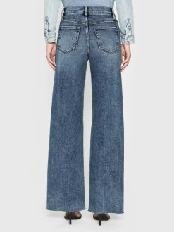 Women FRAME Le Slim Palazzo in Rowley Raw After