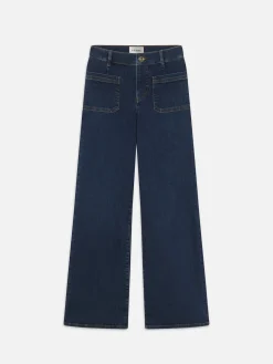 Women FRAME Le Slim Palazzo Bardot Pocket in