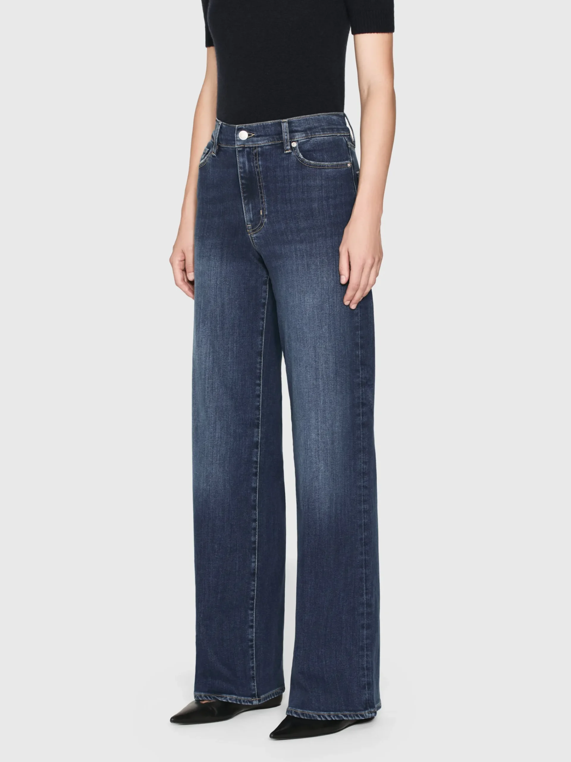 Women FRAME Le Slim Palazzo Long in