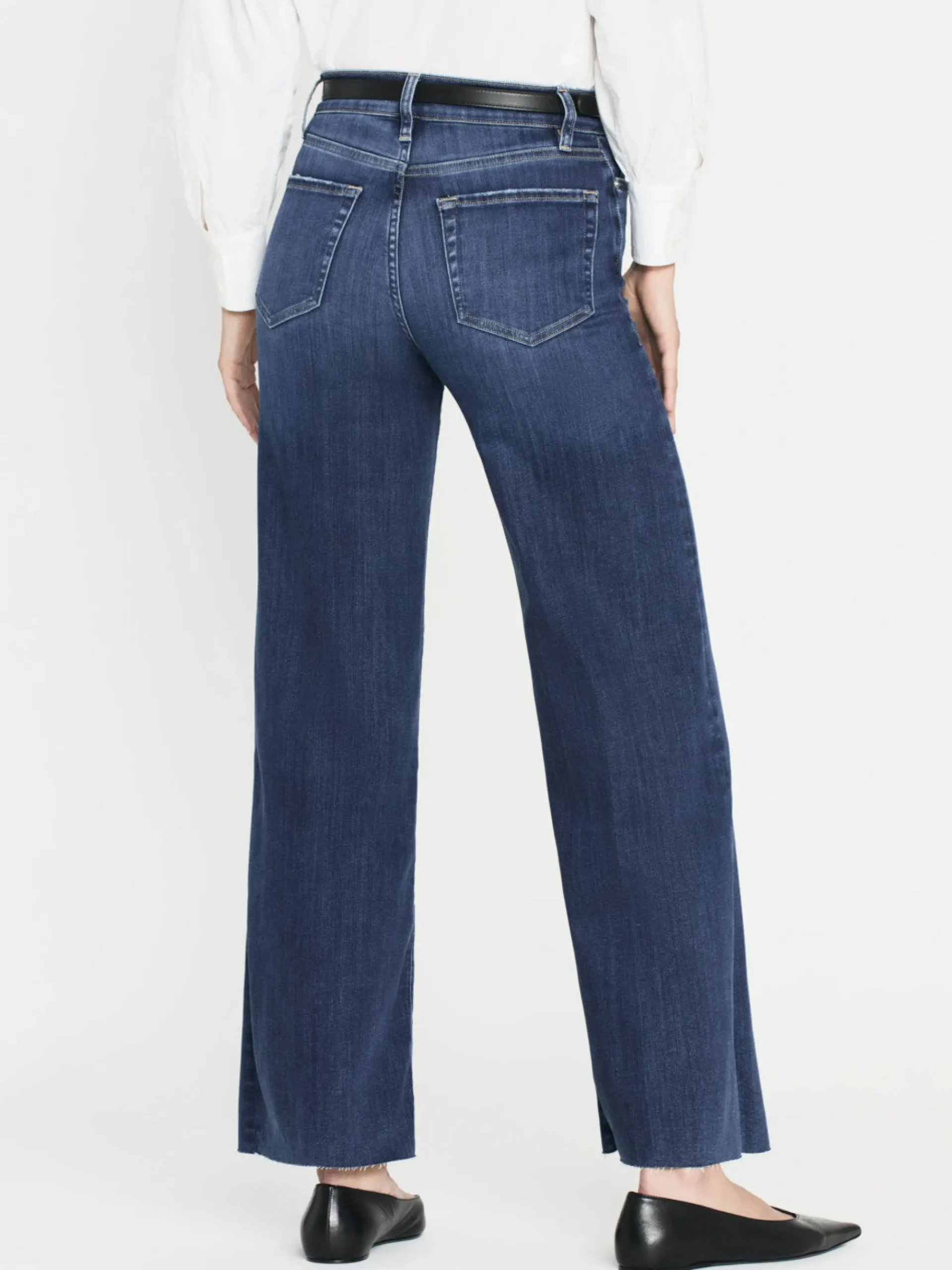 Women FRAME Le Slim Palazzo Raw After in