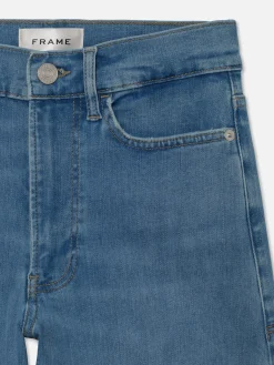 Women FRAME Le Slim Palazzo Raw Fray in