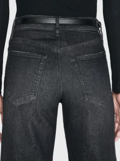 Women FRAME Le Slim Palazzo Raw Fray in