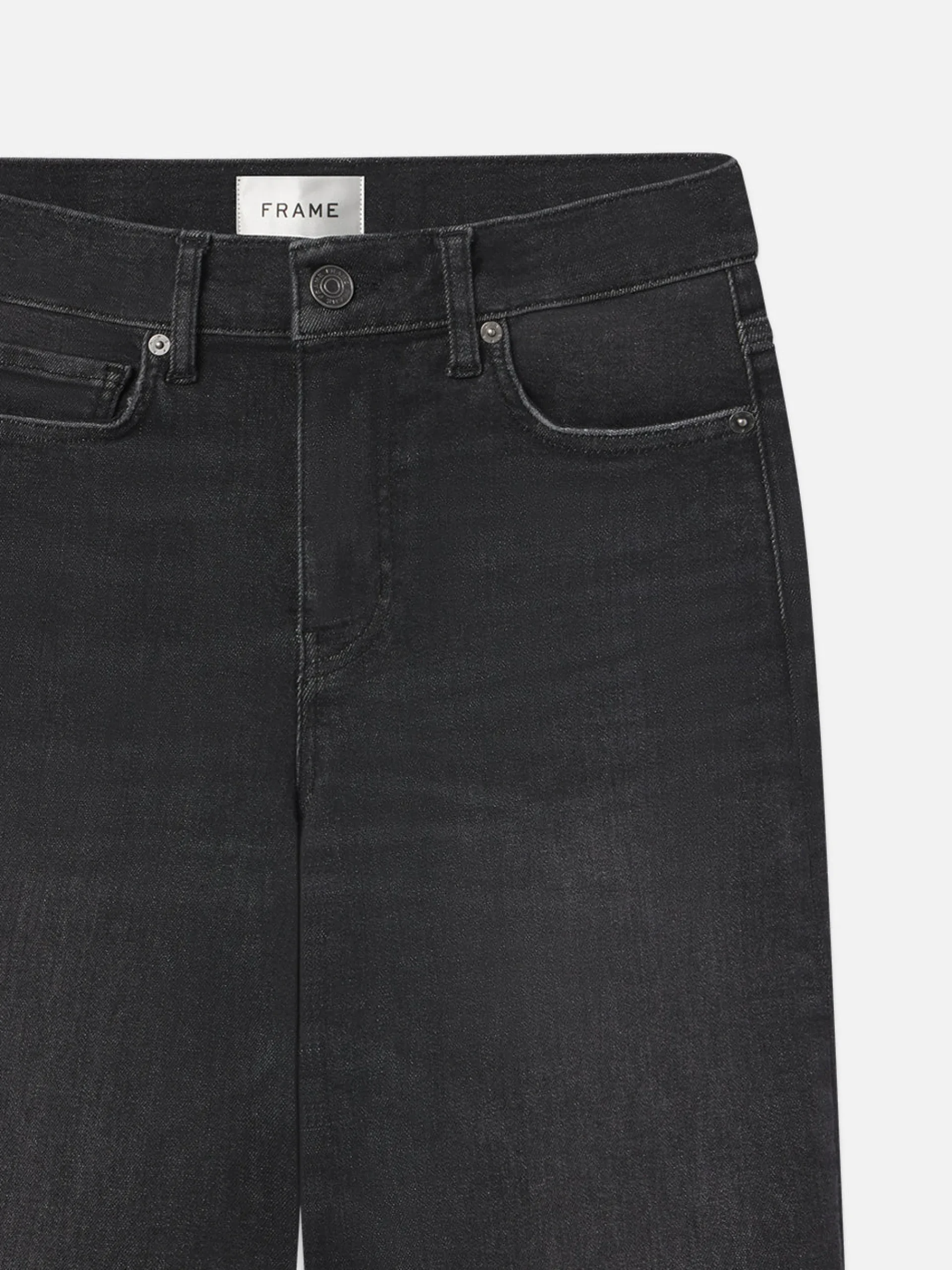 Women FRAME Le Slim Palazzo Raw Fray in