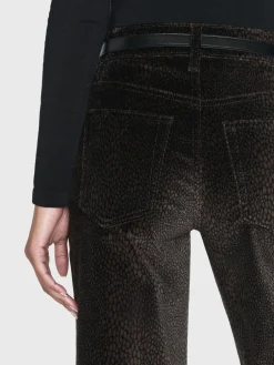 Women FRAME Le Slim Palazzo Velveteen in