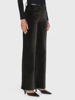 Women FRAME Le Slim Palazzo Velveteen in