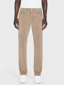 FRAME L'Homme Slim Brushed Twill in Dark Khaki