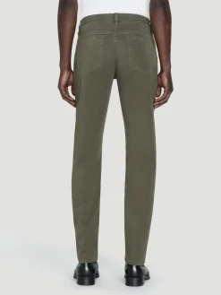 FRAME L'Homme Slim Brushed Twill in Dark Olive
