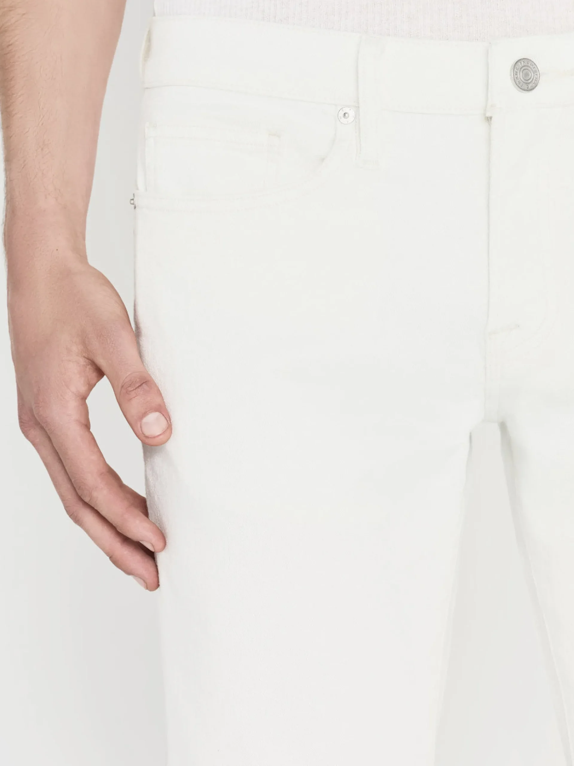 FRAME L'Homme Slim Twill in Whisper White