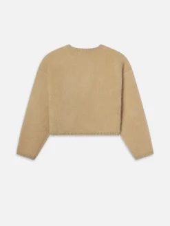 Women FRAME Lofty Crochet Cardi in