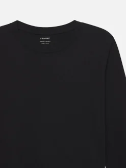 Women FRAME Long Sleeve Baby Tee in