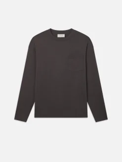FRAME Long Sleeve Woolen Tee in