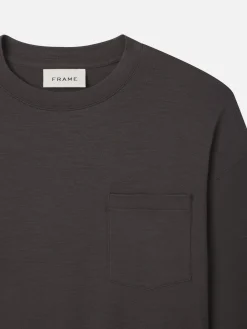 FRAME Long Sleeve Woolen Tee in
