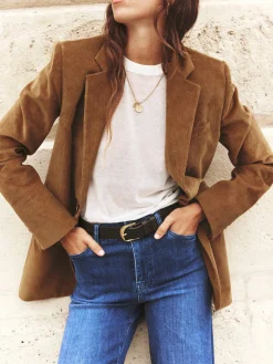 Women FRAME Luxe Baby Tee in