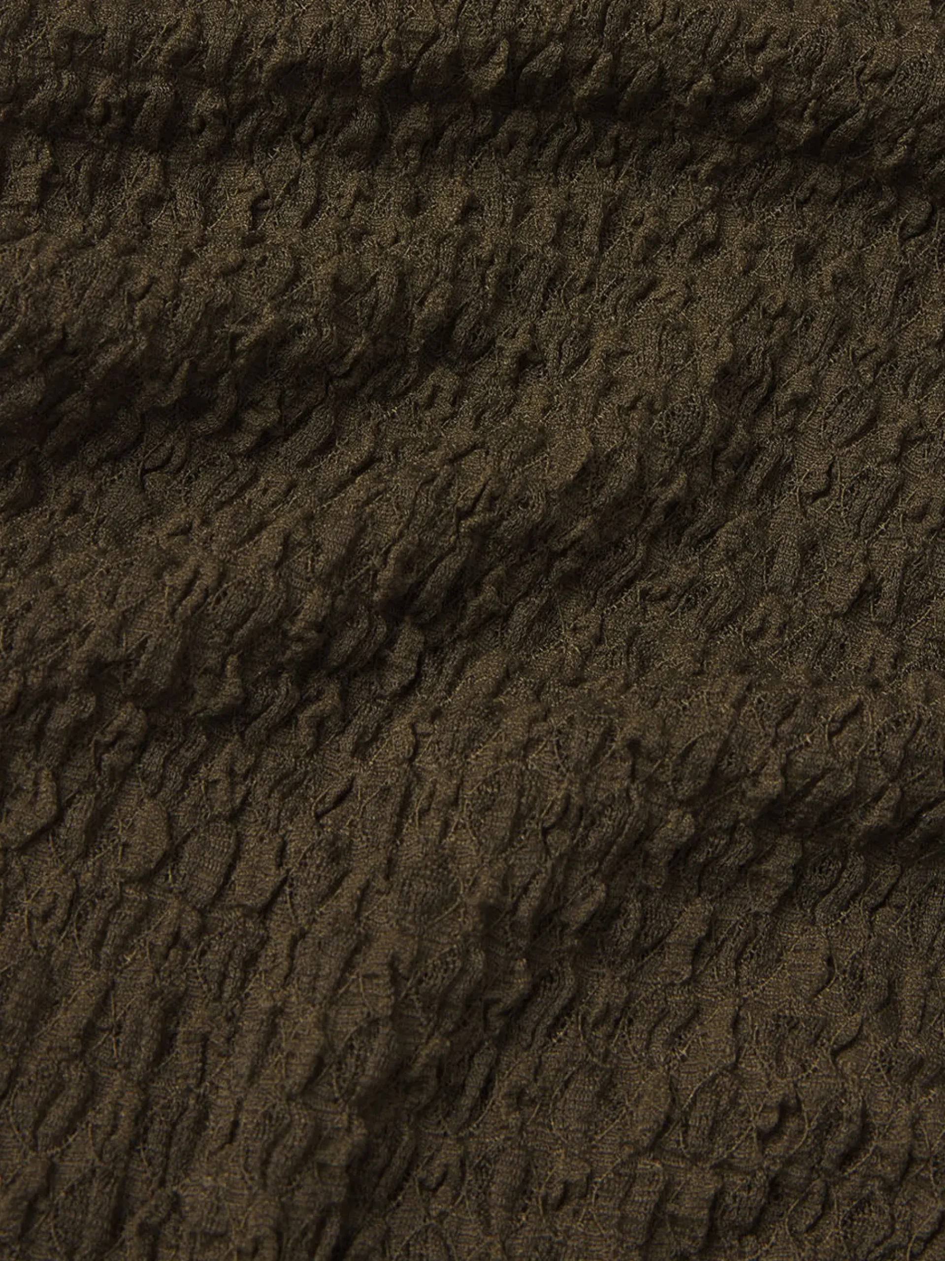 Women FRAME Mesh Lace Turtleneck in Rich Military