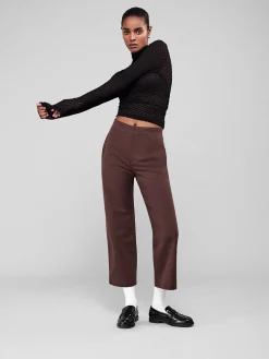 Women FRAME Mesh Lace Turtleneck in